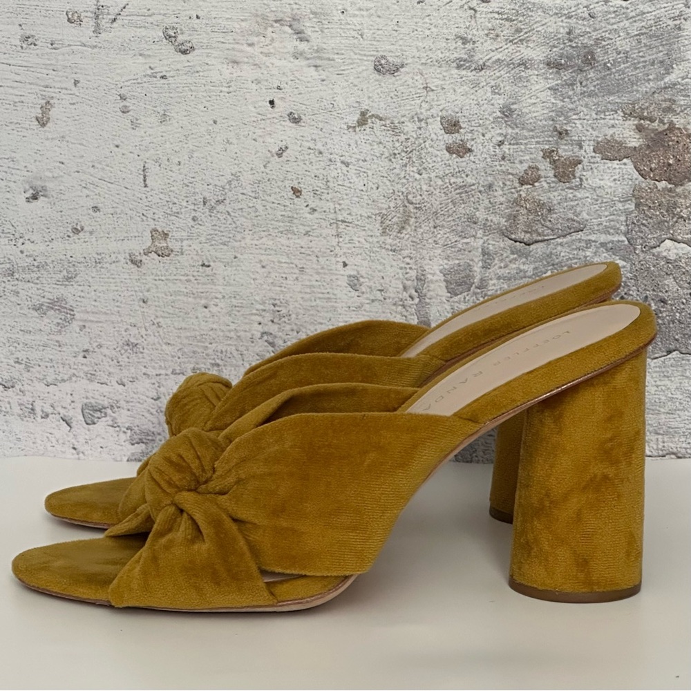 LOEFFLER RANDALL Velvet Coco Mule - Yellow Gold - Picture 9 of 9